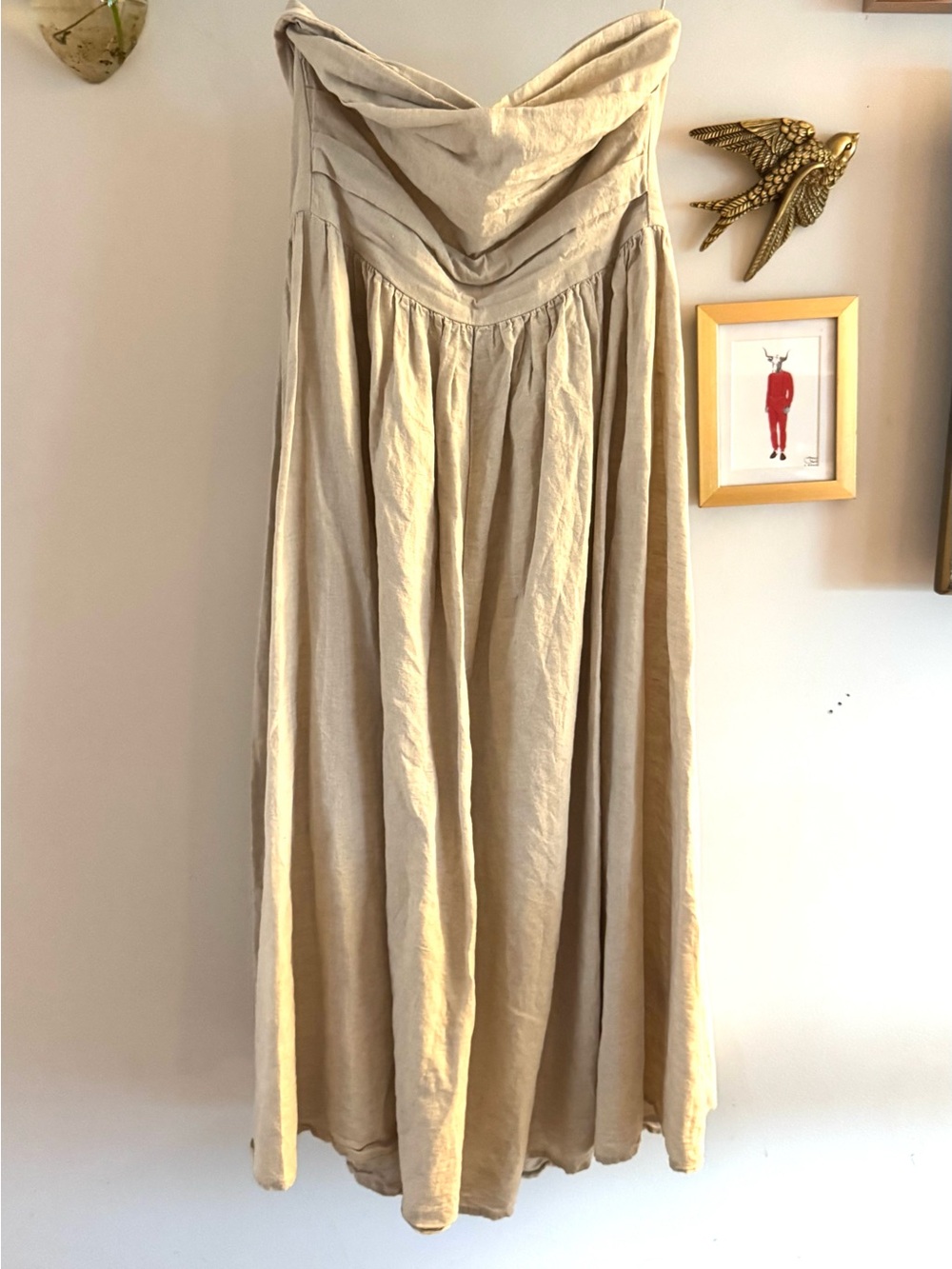 NEW Banana Republic Linen Maxi Tube Dress